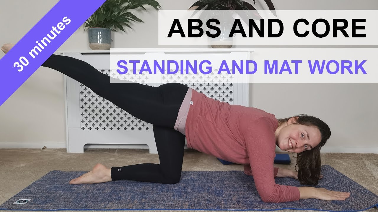 Abs and core - standing and mat work Pilates | Pilates Live