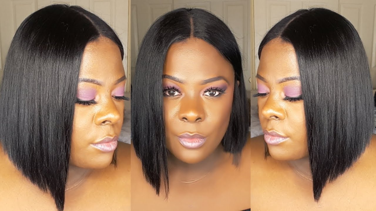 Straight Blunt Cut Bob (under $90) ||Elastic Band || ft. Outre