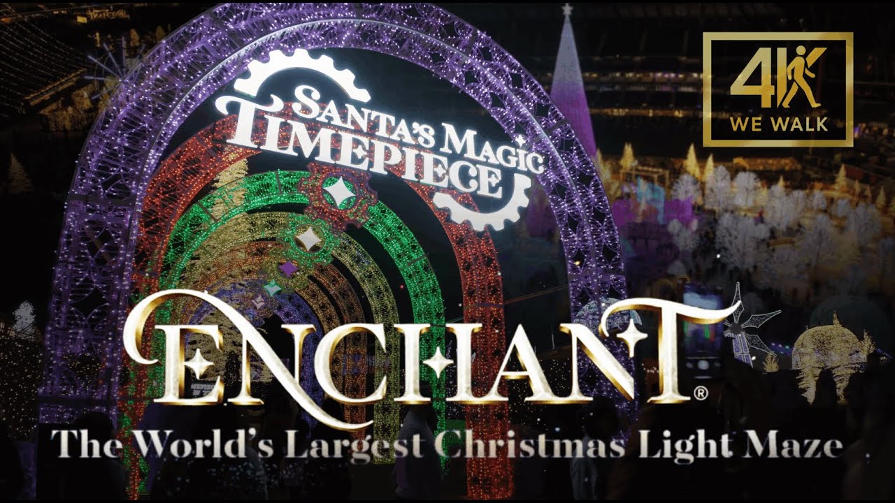 ENCHANT LIGHT MAZE LOS ANGELES 4k POV WALK