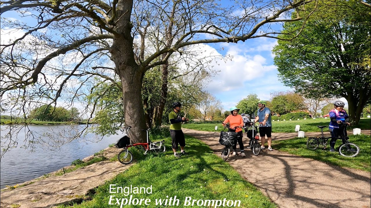 Brompton friends, we ride from Derby to Nottingham. Great scenery & Beautiful track.