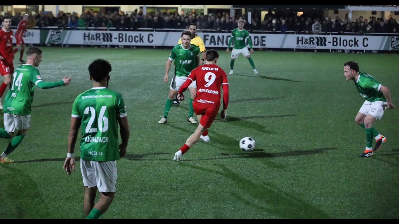 OBERLIGA WESTFALEN I SG Finnentrop/Bamenohl - Sportfreunde Siegen (1-1) Ping-pong Tor am Ende ...