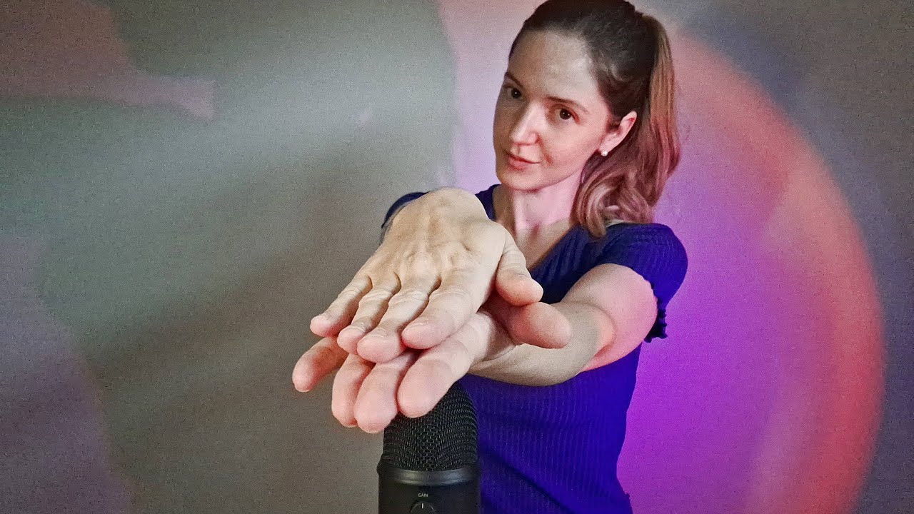 ASMR fast hand sounds and movements with tongue clicking for sleep - relax or study - tingles