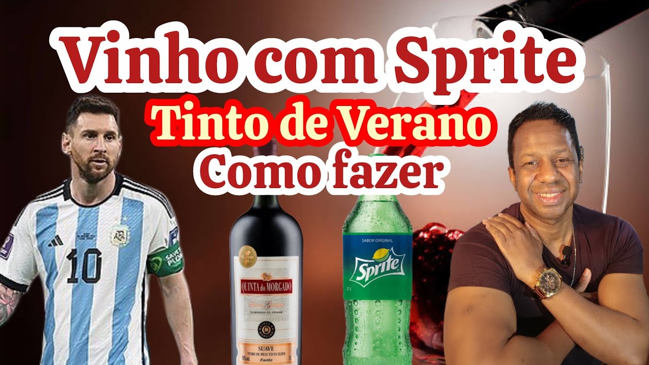 Vinho com Sprite, Tinto de Verano, aprenda a fazer.