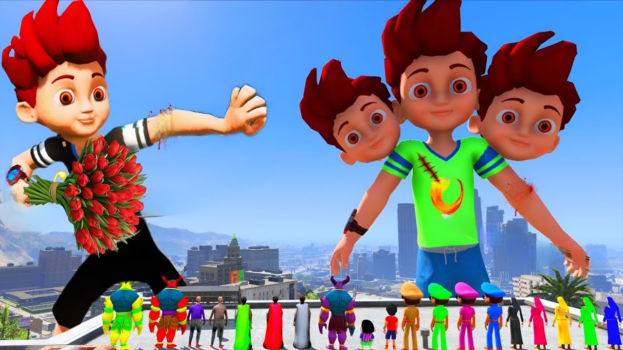 LITTLE SINGHAM WITH SHIVA KICKO SHINCHAN FOUND BIGGEST EVER KICKO IN GTA 5 #36