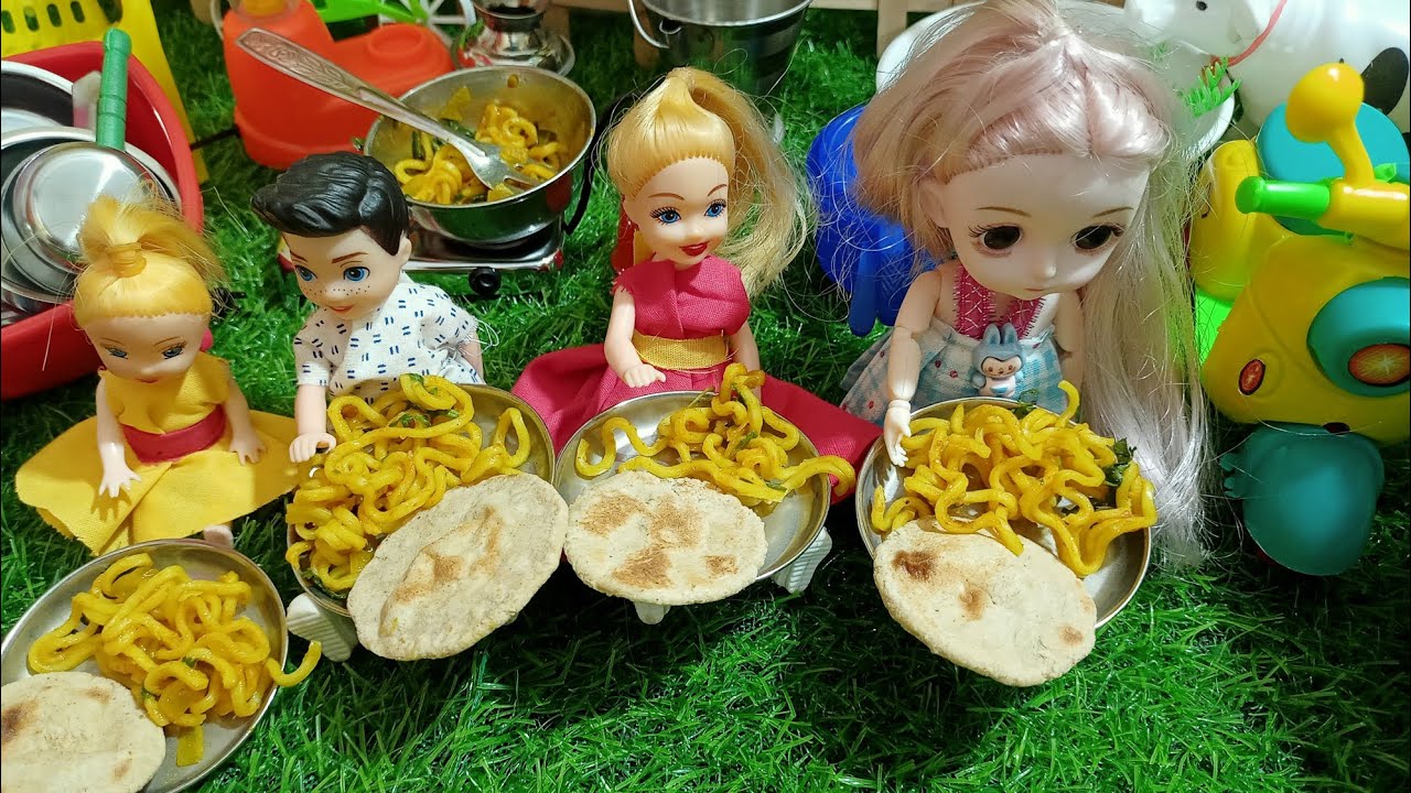 Noida Wali Barbie Epi -21/Barbie Doll all Day Routine In Indian village Barbie Doll kitchensetStory