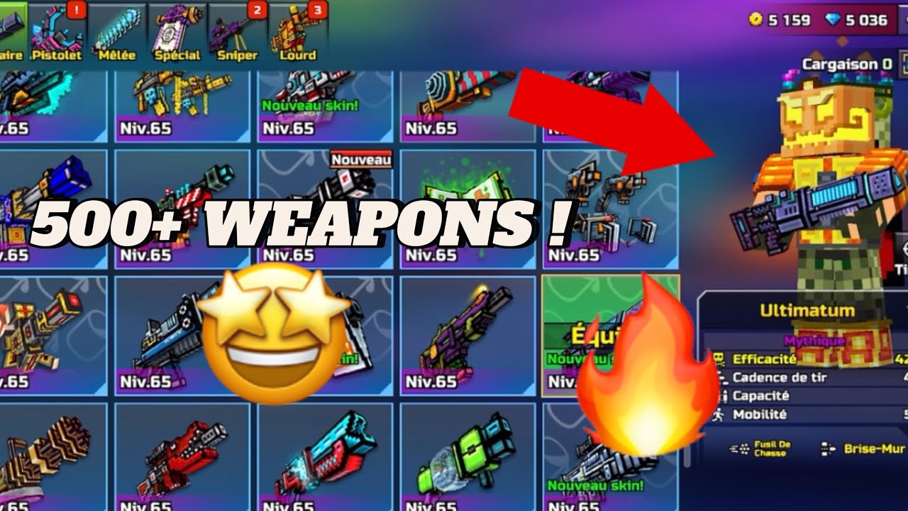 I GOT GIFTED A MODDED Pixel Gun 3D  ACCOUNT ! [500+ WEAPONS, ALL GADGETS, WEARS, X MODULES AND PETS]