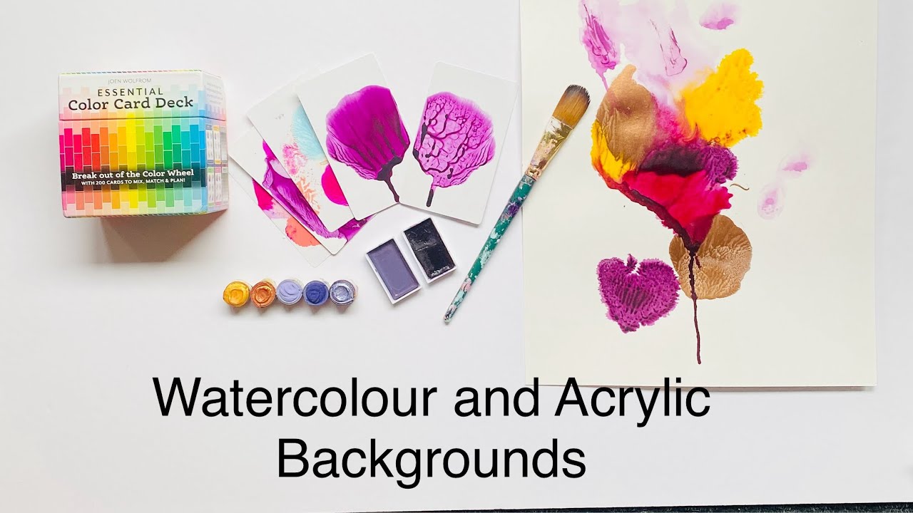 Watercolour and Acrylic Ink Backgrounds: Reticulated and Dendritic Texture.
