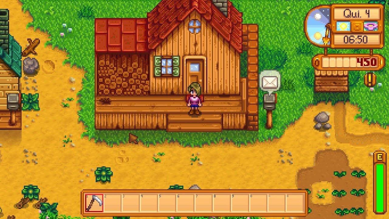 Eu ganhei  uma Fazenda do meu  Avô no Jogo Stardew Valley
