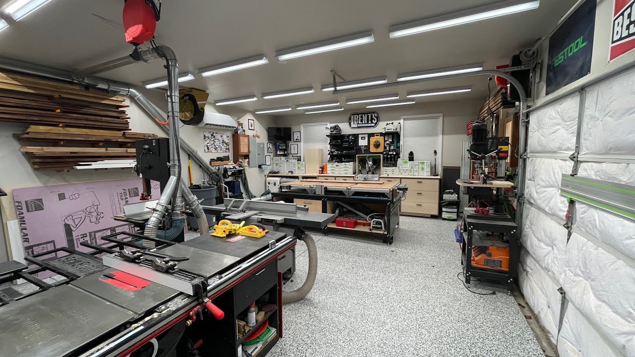 My 3 Car Garage Woodworking Shop In Detail - Woodworking Shop Tour 2021 -  Woodworking Wisdom