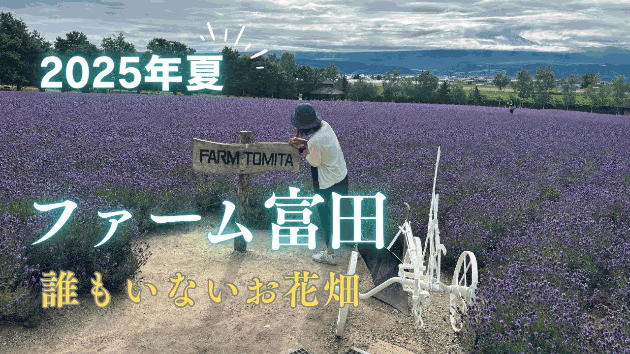 【ファーム富田】ラベンダー真っ盛り！誰もいないお花畑を2時間散策♪