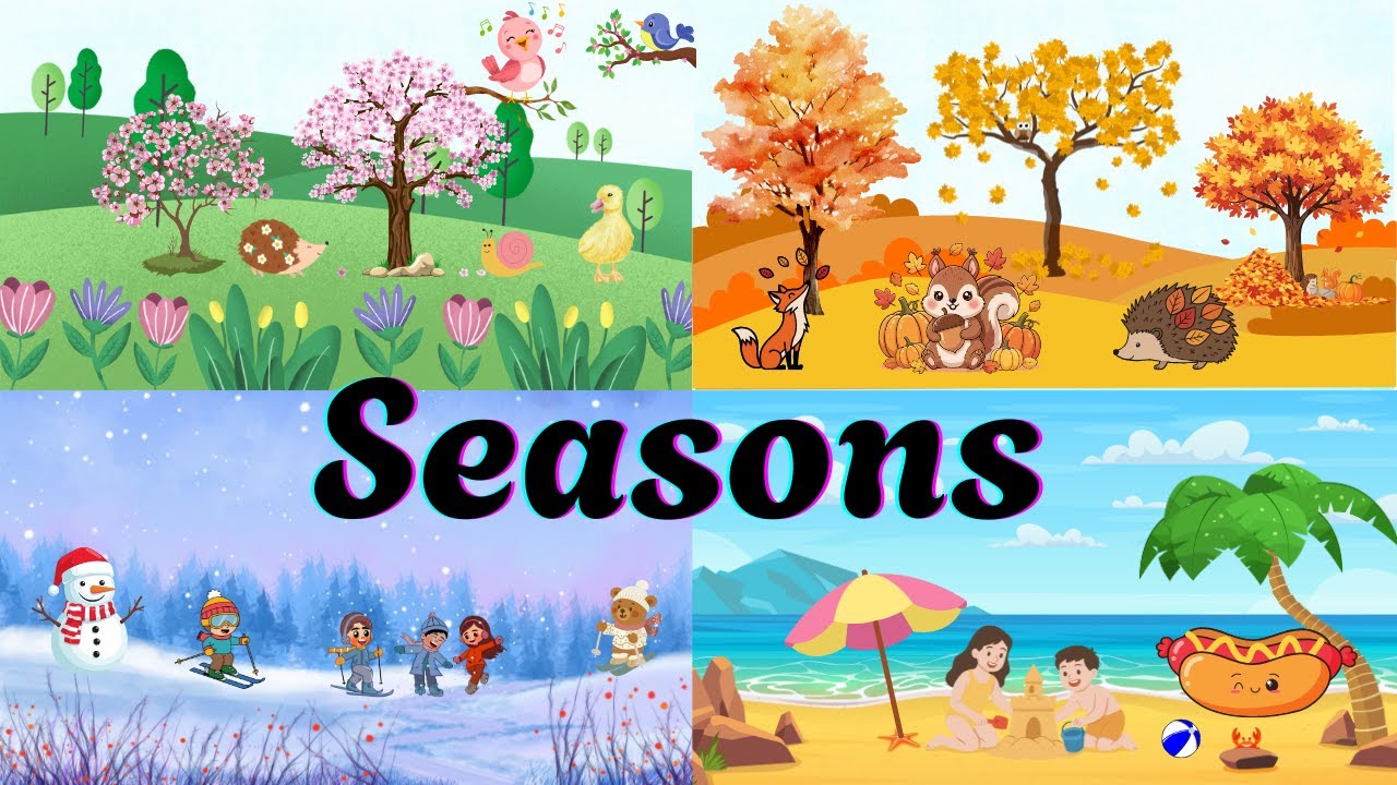 Seasons Vocabulary + Quiz