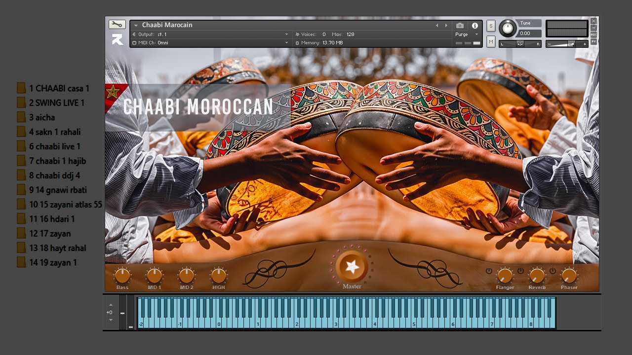 kontakt 2025 Rhythms Chaabi Marocain v1 (درام كيت + ميدي ) ايقاعات مغربي شعبي 2025