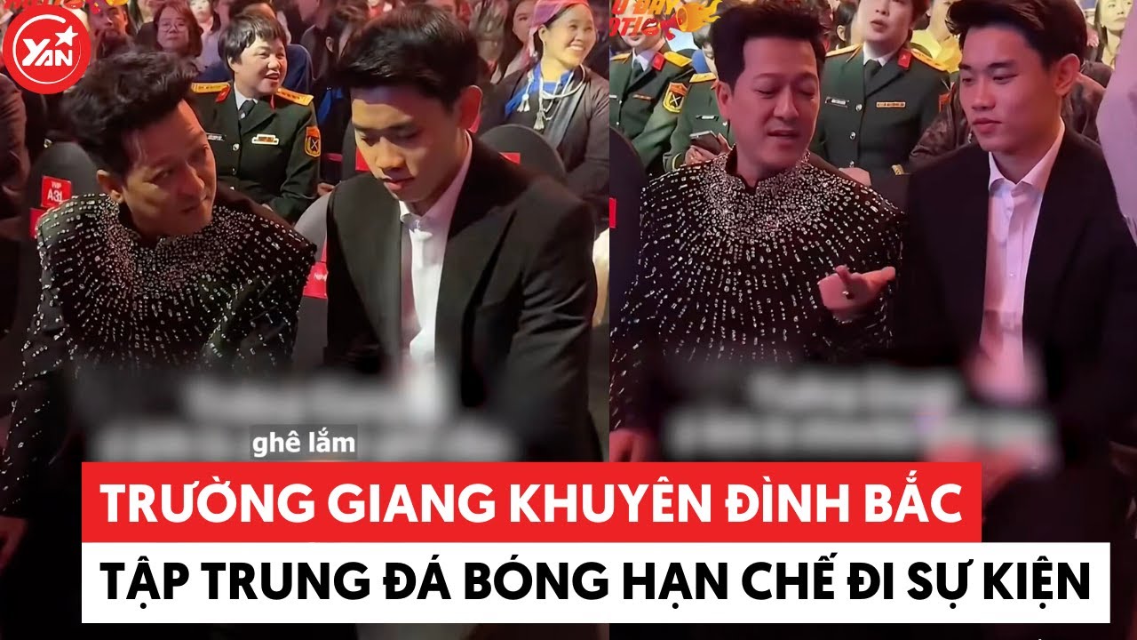 Trường Giang khuyên Đình Bắc tập trung đá bóng hạn chế đi sự kiện #truonggiang #dinhbac