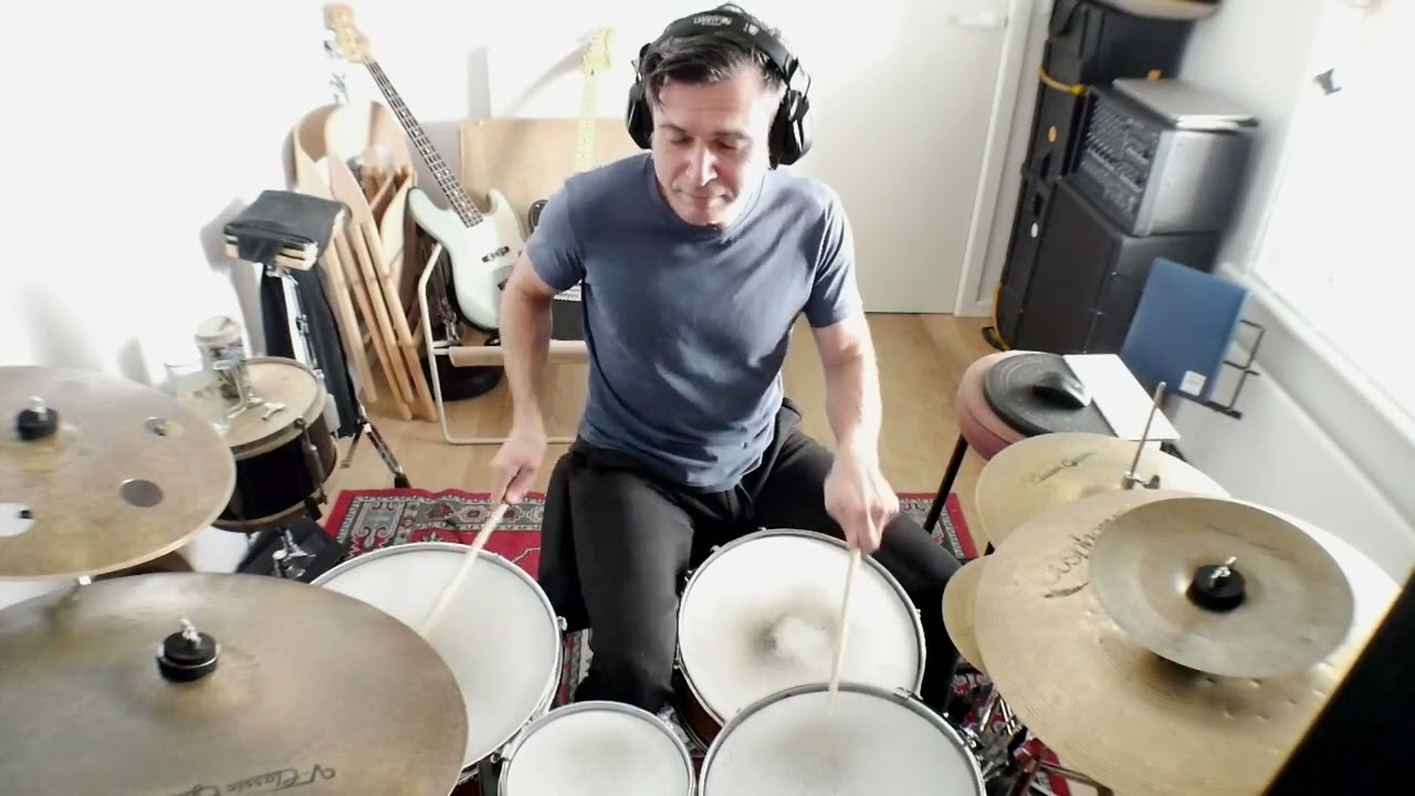 Shredding the drums in my pyjamas. Its time to get back in form!