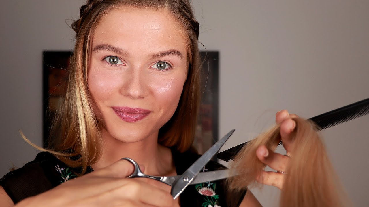 ASMR Hairdresser RP, Personal Attention.  (Combing, Haircut and Curling)