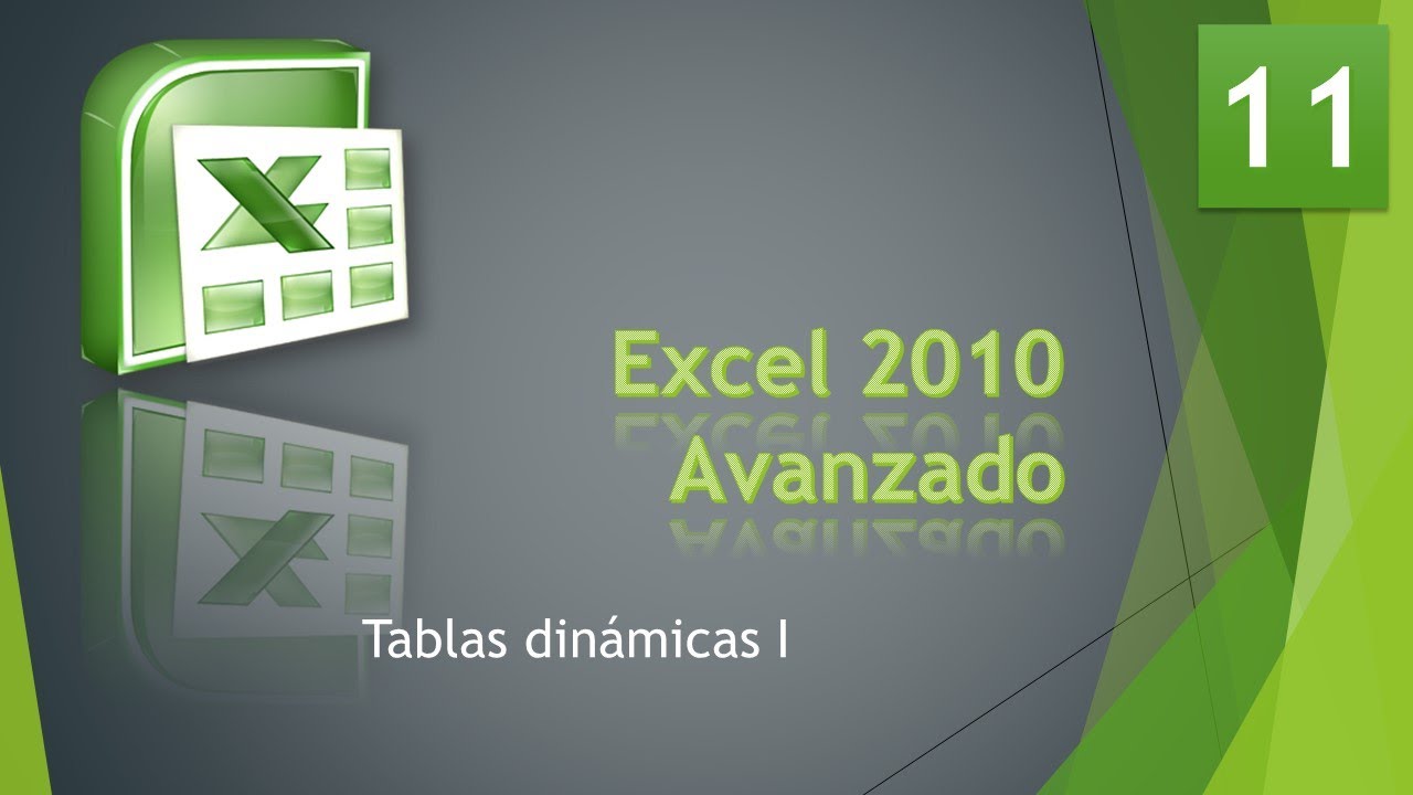 Excel Avanzado 2010  Bases de Datos 11  Tablas dinámicas 1
