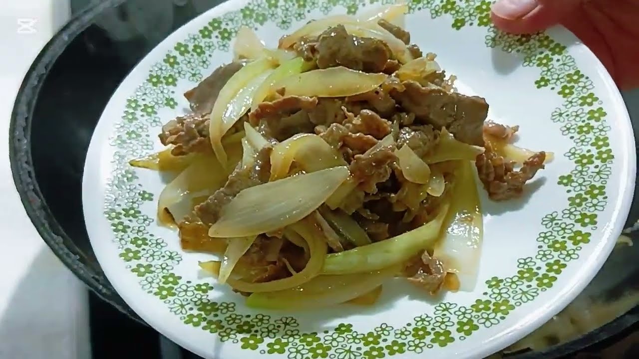 Daging sapi tumis bawang Bombay #taiwan 