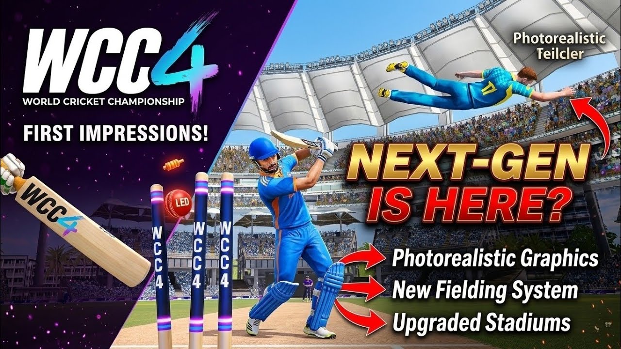 WCC4 Trailer First Impressions & Gameplay Features | World Cricket Championship 4