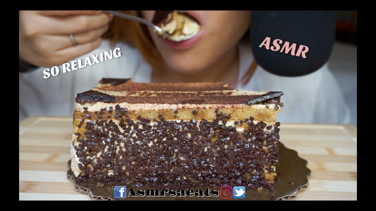 Asmr Mukbang Tiramisu Cake (Soft Eating Sounds) No talking | Asmr SA Eats