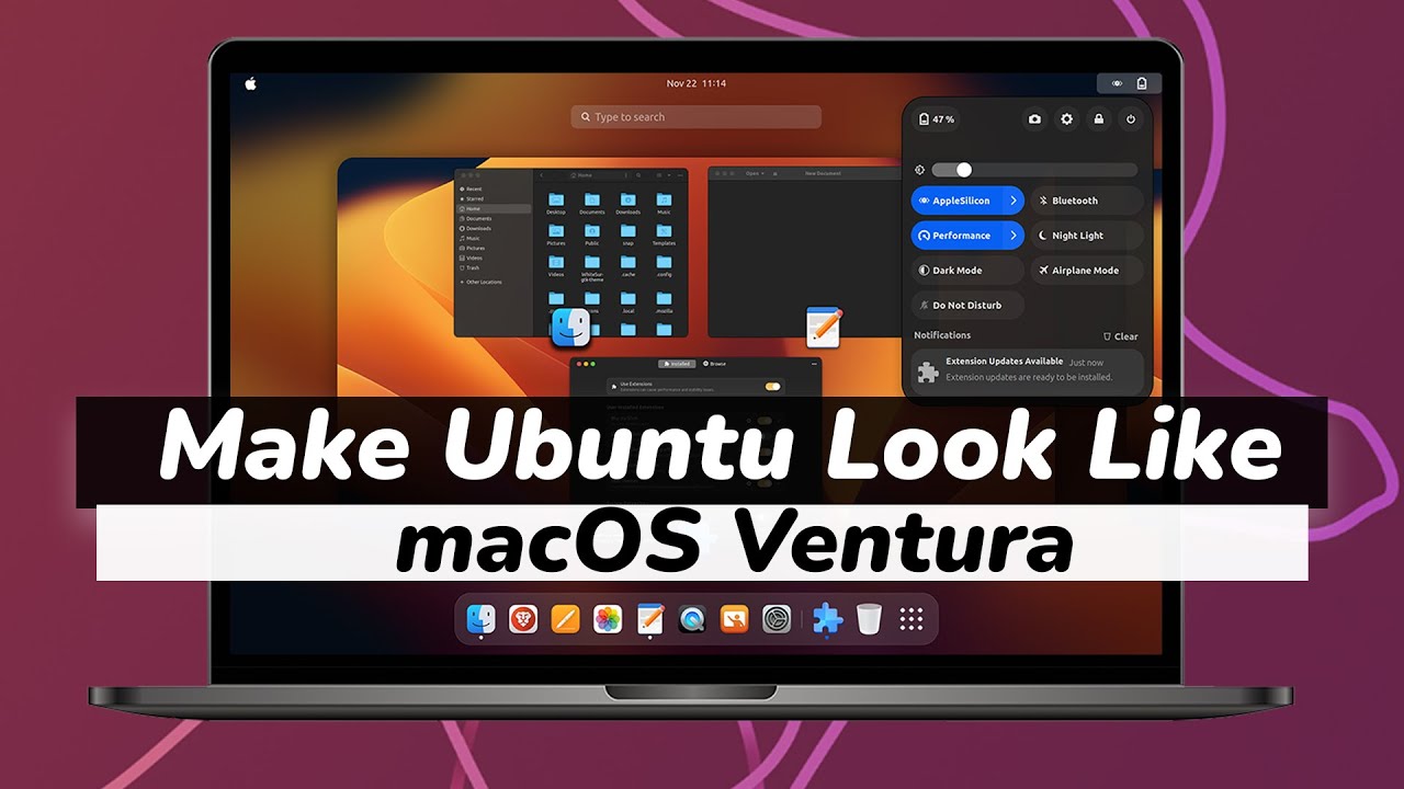 Как сделать Ubuntu похожим на Mac OS Ventura (НОВОЕ)