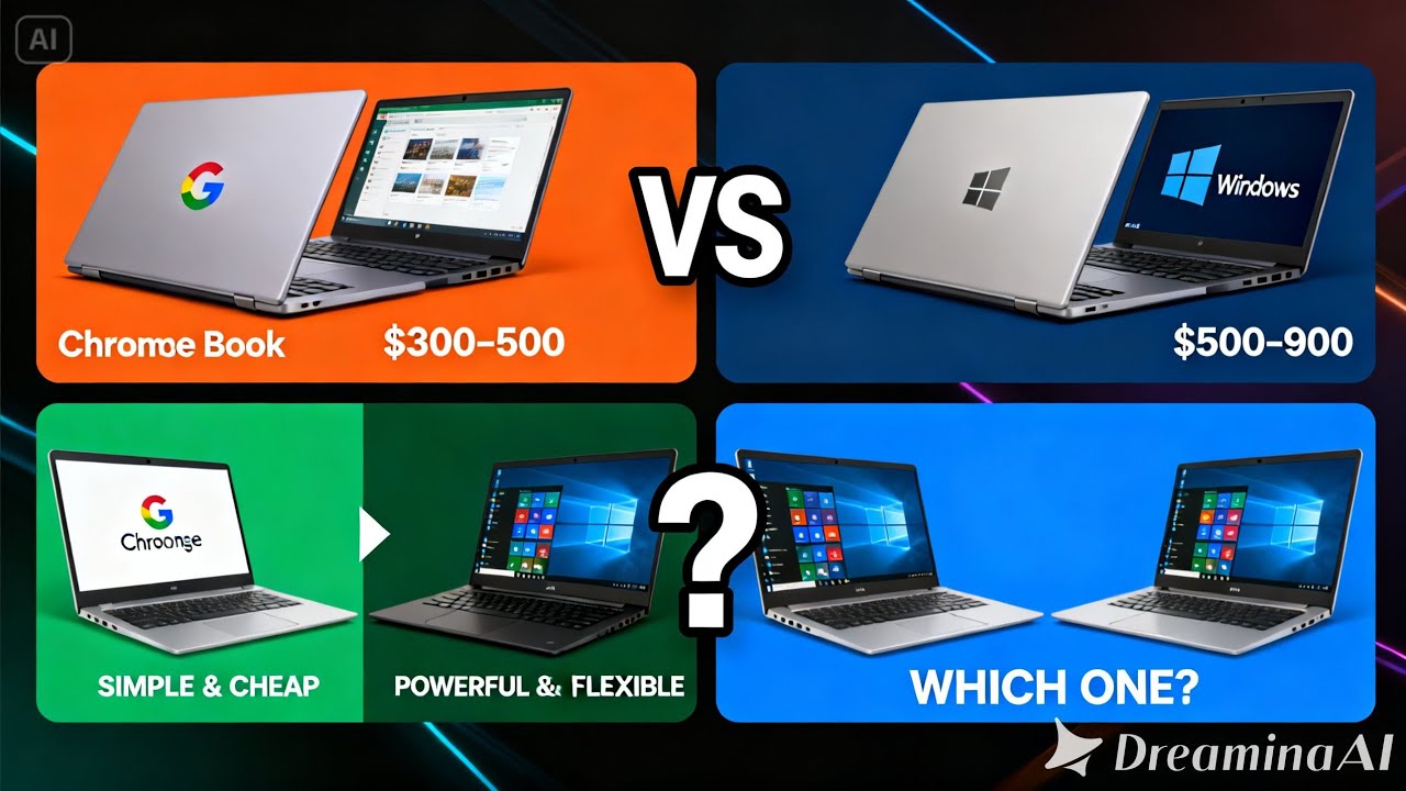 💻 CHROMEBOOK vs WINDOWS LAPTOP - Which to Buy in 2026?🤔