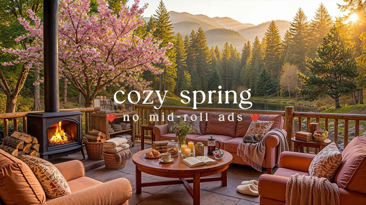 🌸 Cozy Spring Jazz (NO MID-ROLL ADS) &ndash; Warm Piano Ambience for Relaxation & Focus