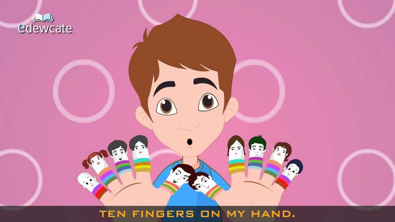 Edewcate english rhymes | Ten Little Fingers