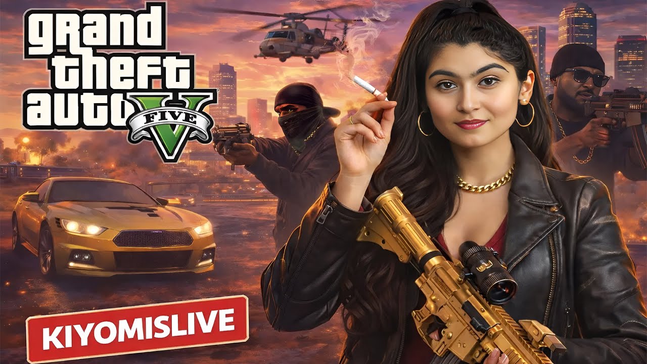 GTA 5 gangster Story Mode LIVE 😍 |Kiyomislive #livestream #gta5 #girlgamer