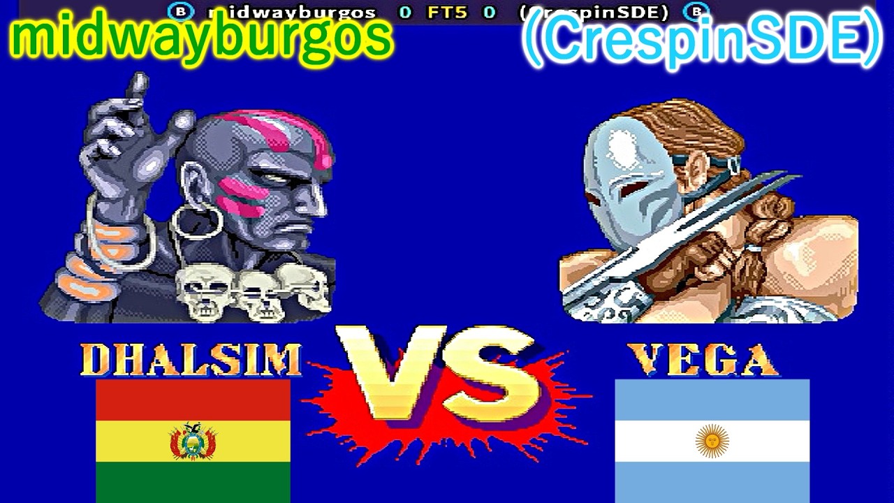Street Fighter II': Champion Edition - midwayburgos vs (CrespinSDE) FT5