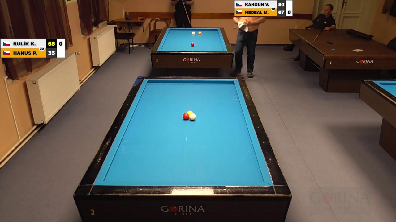 Czech league | 1-cushion | D3 | 13th round | Pavel Hanuš v Kamil Rulík