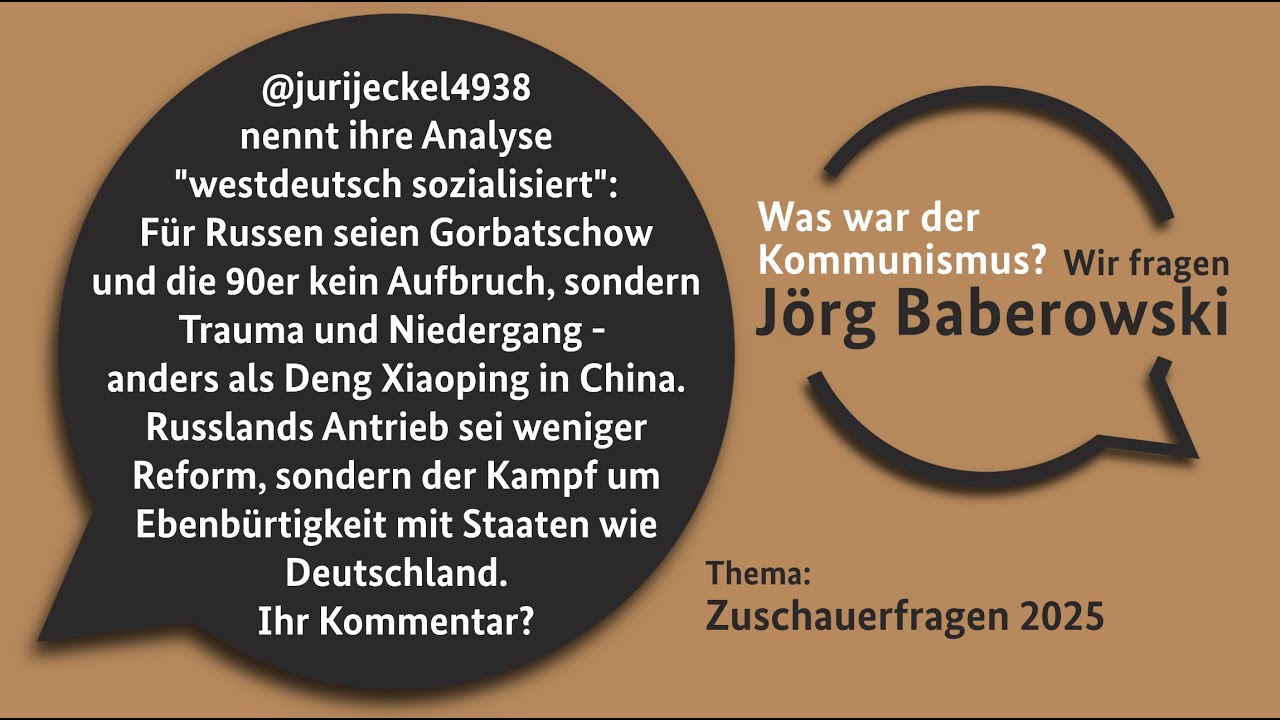 Zuschauerfrage: Was bedeuteten Gorbatschow und die 90er für die Russen?