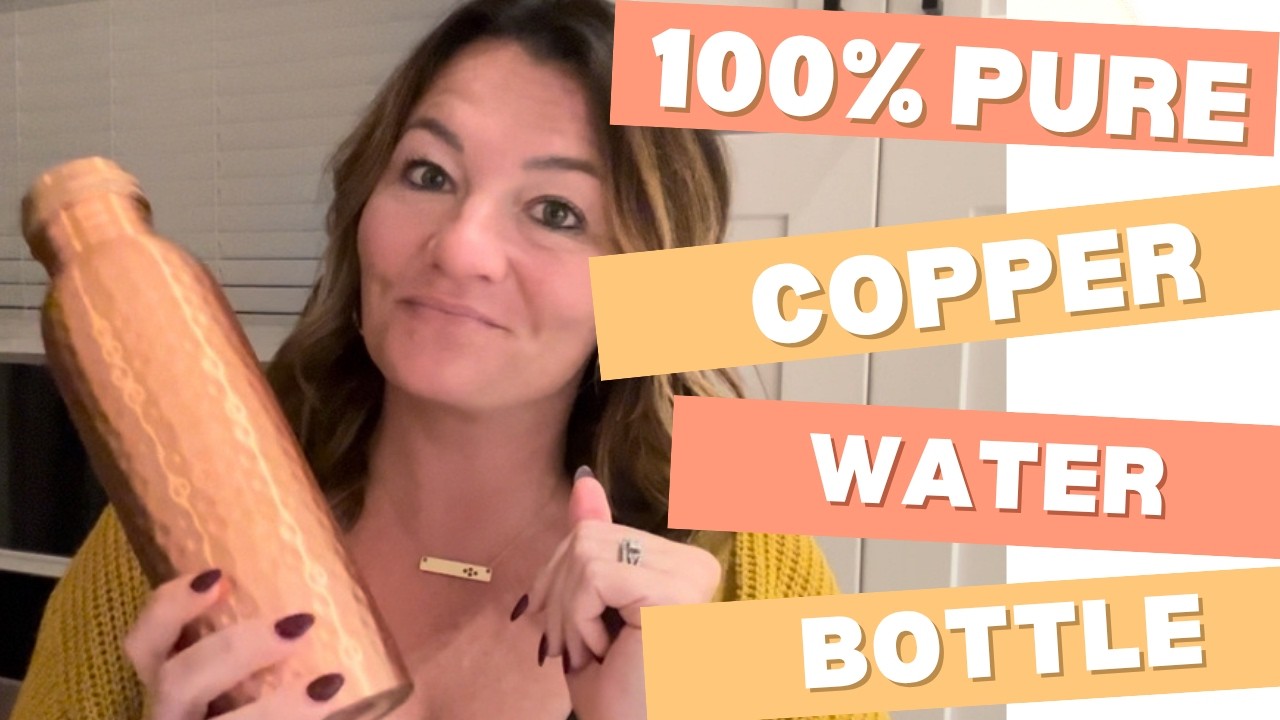 Copper Water bottle great for a gift or yourself!