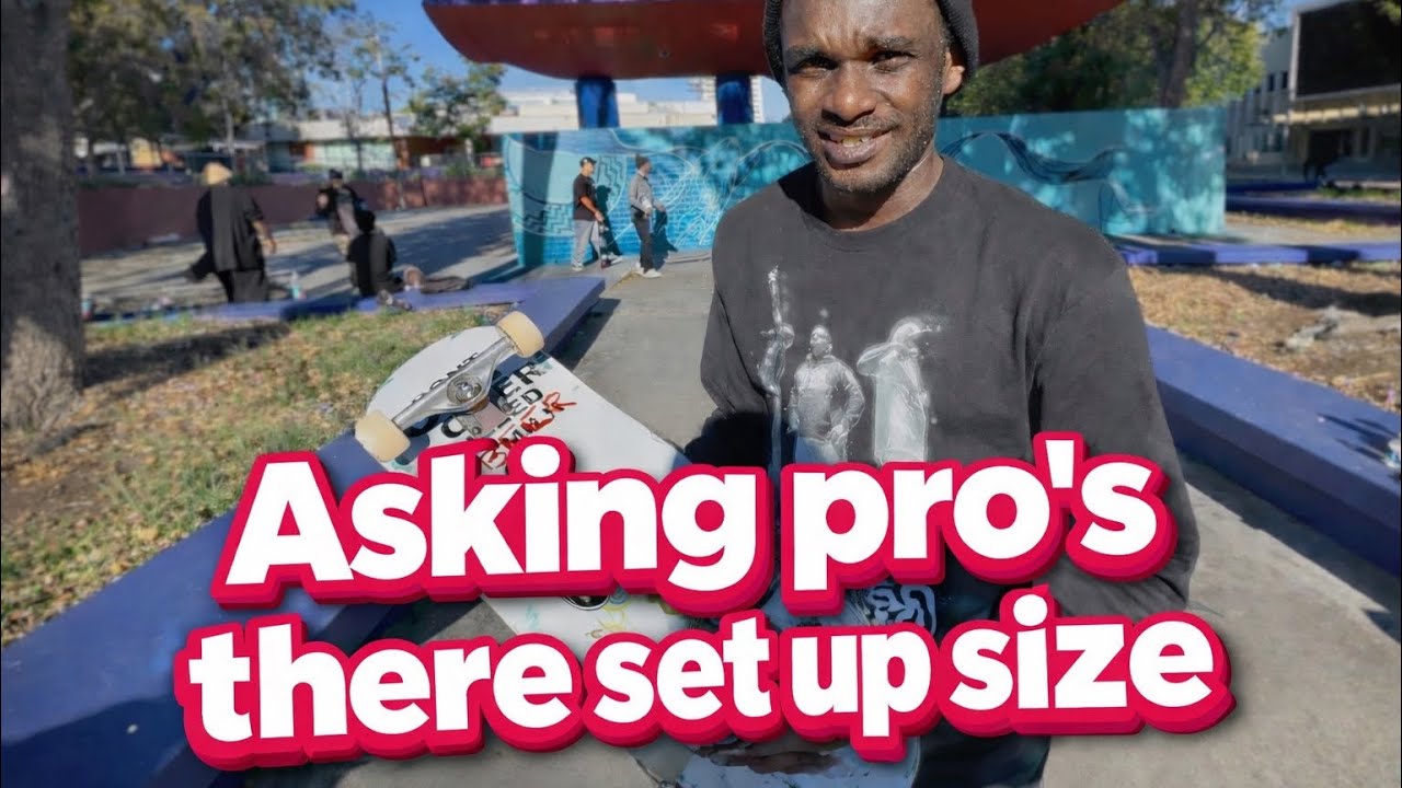 Asking professional skateboarders there set up size along with some friends 