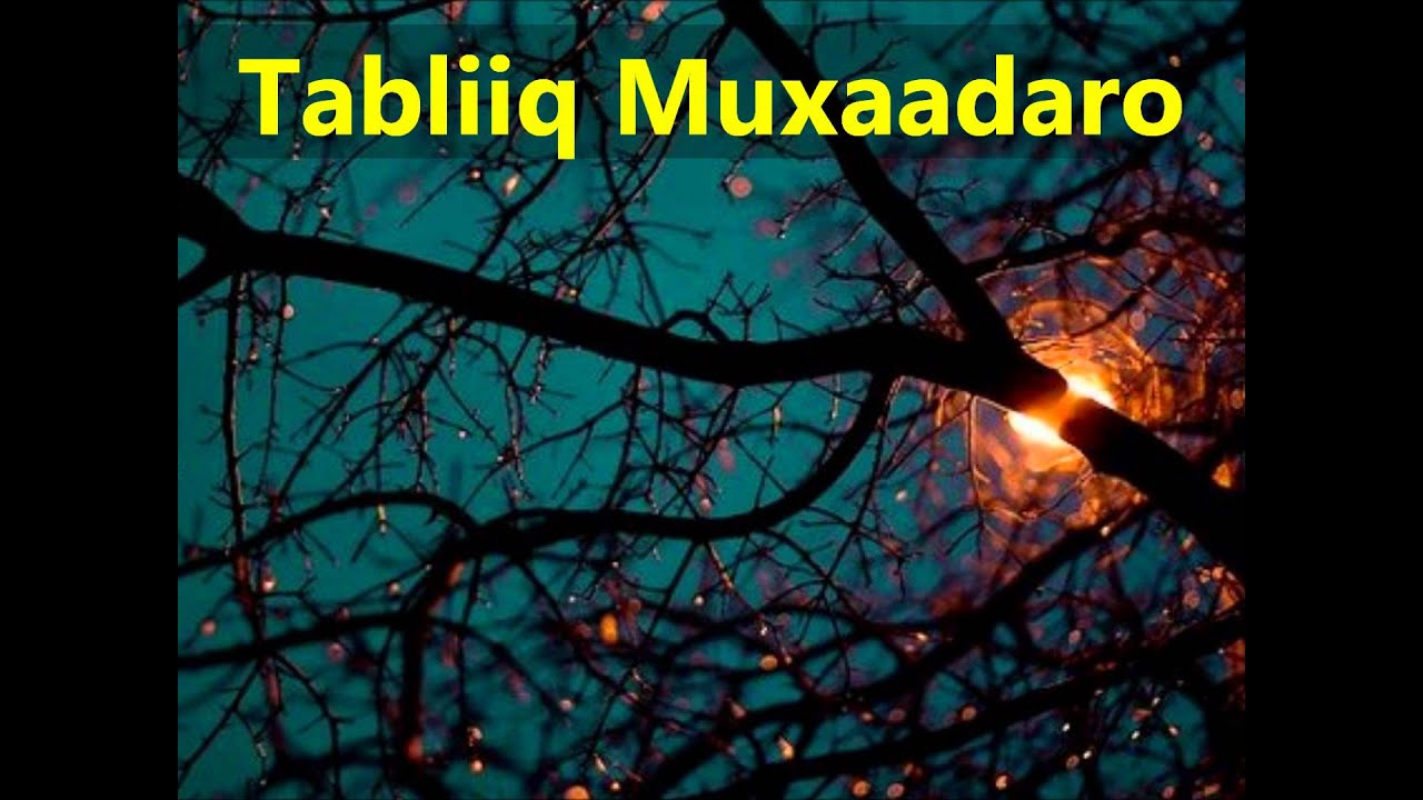 Tabliiq Muxaadaro SHeekh Cali Xuseen Warfidiyeenka SHantaSoomaaliya