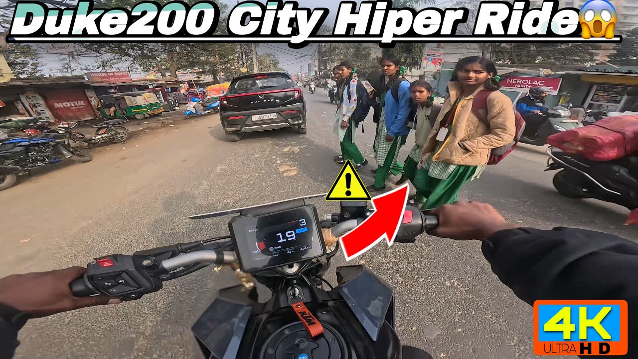 Duke 200 Hyper Ride in City 🏙️ | Pure Power & Sound😱 #dhtrider01 #duke200 #motovlog #ktm 