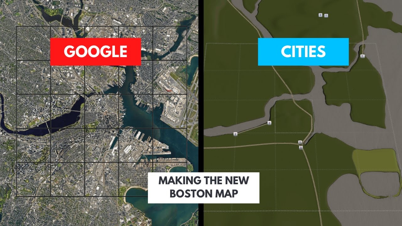 Making a New (Boston) Map - Cities Skylines Remastered - New Boston