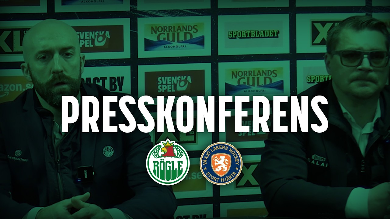 Presskonferens R&ouml;gle - V&auml;xj&ouml; 3-4 &Ouml;T