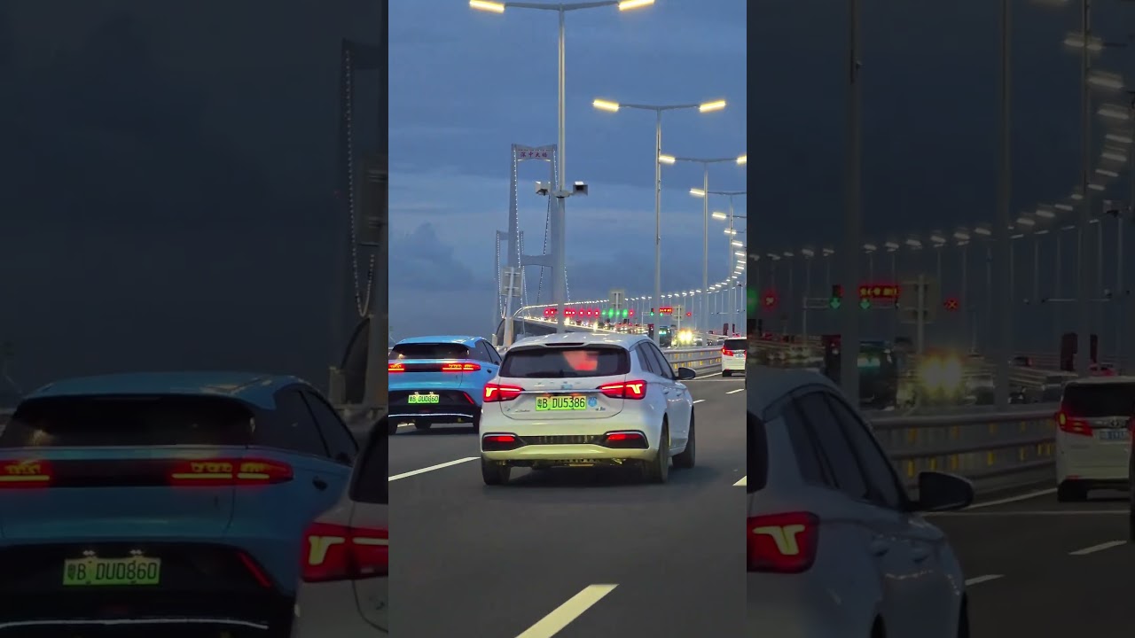 Driving Across China's Mega Sea Bridge: Shenzhen-Zhongshan in 4K! #shenzhen #bridge #chinatravel