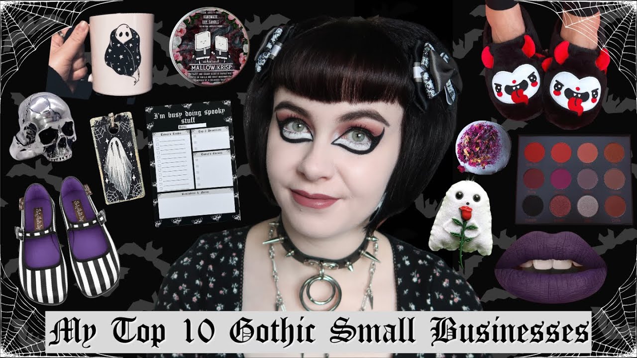 MY TOP 10 GOTHIC SMALL BUSINESSES | GOTHIC JEWELLERY, MAKEUP, GOTH HOMEWARE & MORE