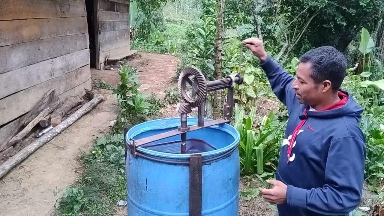 Extractor de miel casero