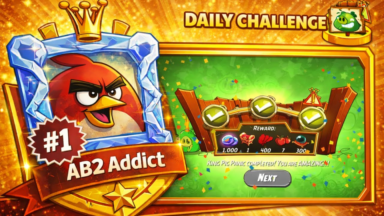 Angry Birds 2 - Daily Challenge (no extra birds)