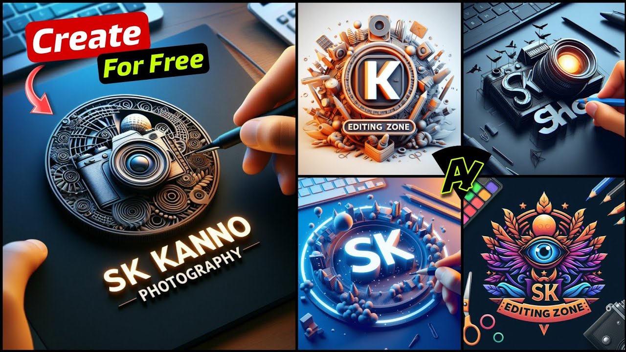 How To Make 3D Logo With Ai For Free | Bing AI Logo Generator | Viral Photo Editing | Ai