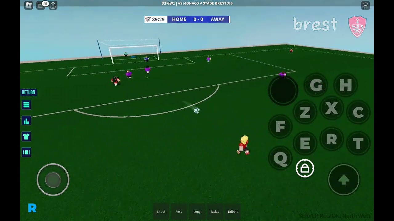 FC Brest vs Monaco highlights | Brest Highlights | RFL GW1 #video #football #roblox #gaming #ronaldo