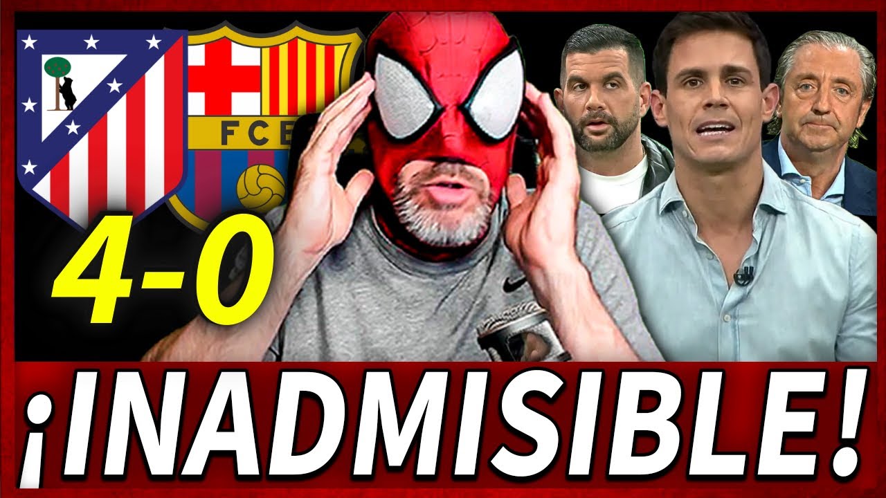 😡¡LAMENTABLES REACCIONES de la CAVERNA a la HUMILLACIÓN del ATLÉTICO 4-0 BARÇA! 