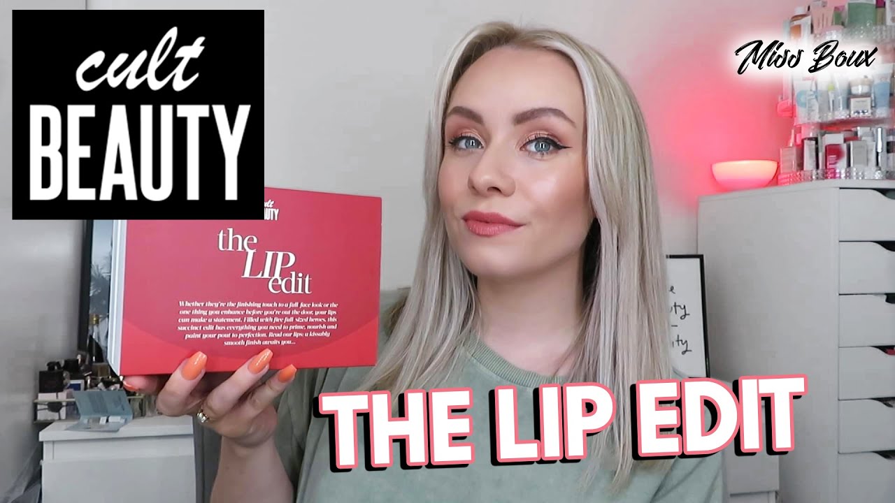 CULT BEAUTY THE LIP EDIT 2022 UNBOXING - WORTH £80+ - MISS BOUX
