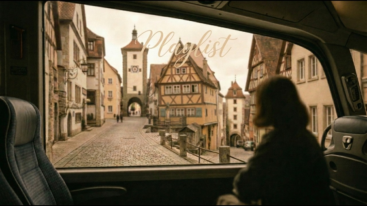 Playlist 여행의 추억 석양, 고성, 그리고 재즈 Golden Hour Drive through Castles | Romantic Road Jazz 플레이리스트