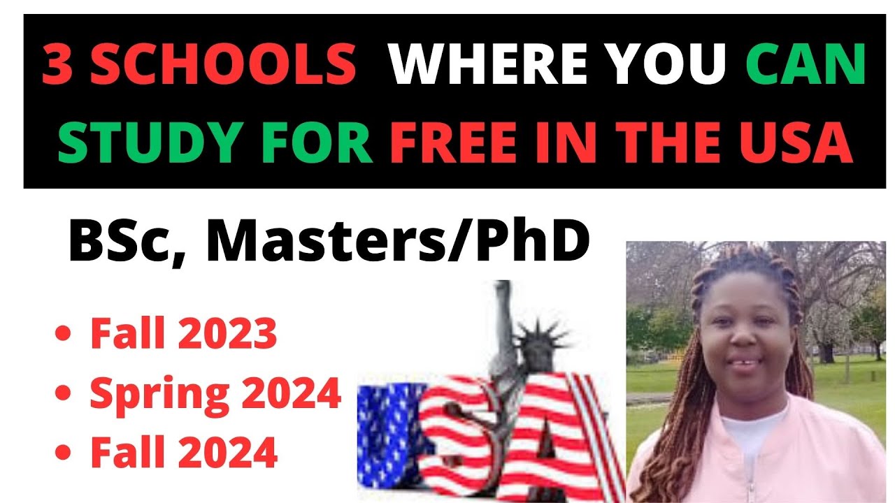 USA: 3 Schools in the USA Where You Can Study For Free.