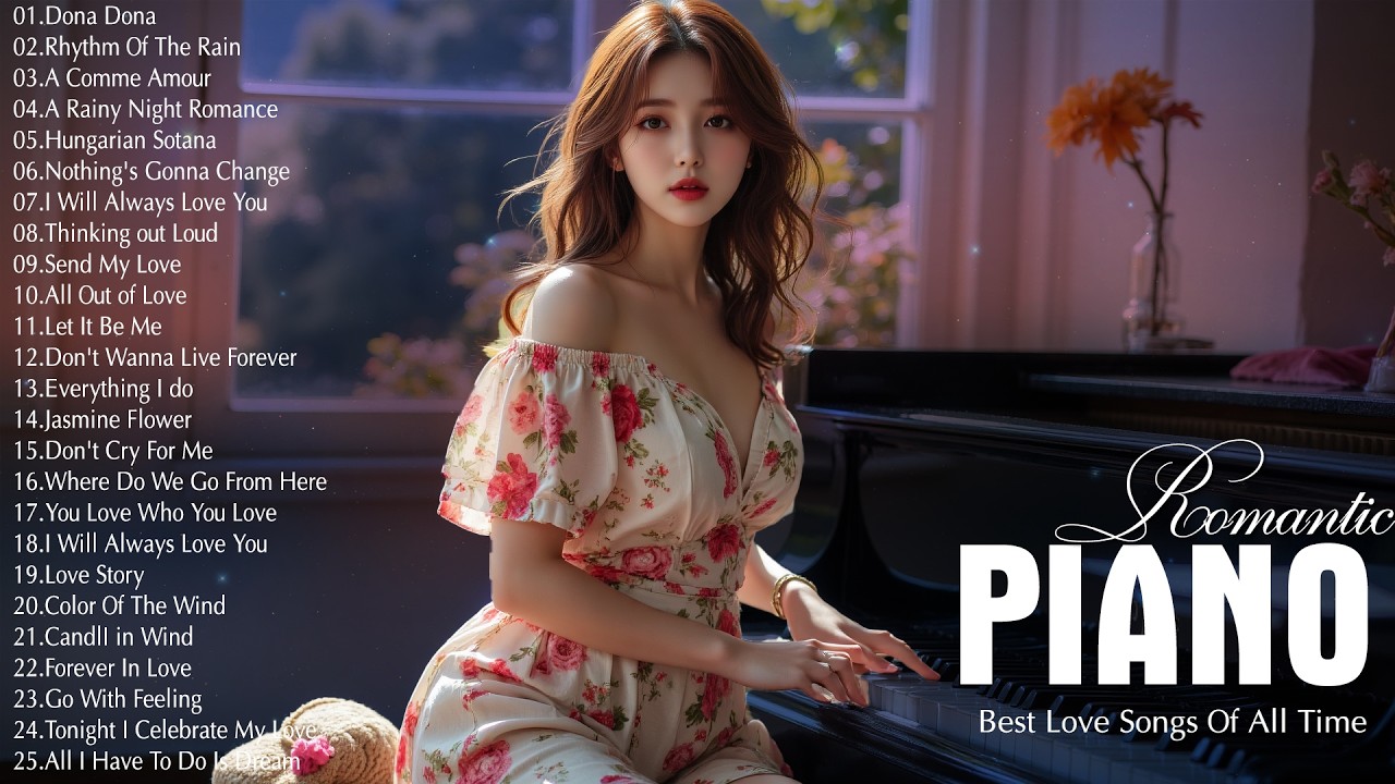 Beautiful Relaxing Piano Love Songs Ever - Best Old Love Songs 80s 90s - Romantic Instrumental Music
