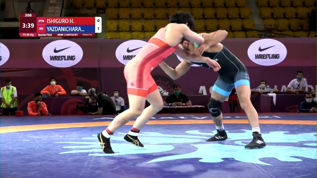 1/4 FS - 86 kg: H. ISHIGURO (JPN) v. Hassan YAZDANI (IRI)