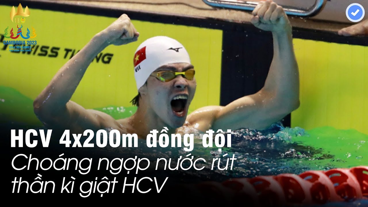 HCV Sea Games 32 | Kình ngư Hưng Nguyên nước rút thần kì giật HCV trong gang tấc 800m đồng đội